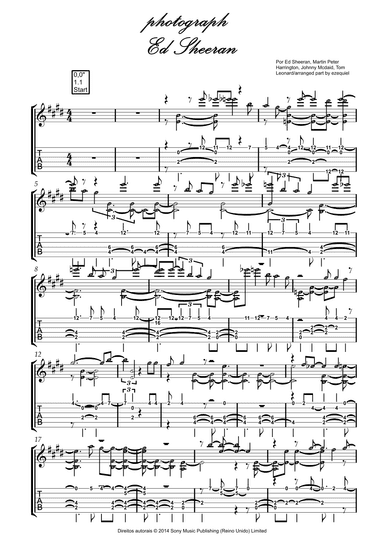 Photograph (arr. by ezequiel zeferino)