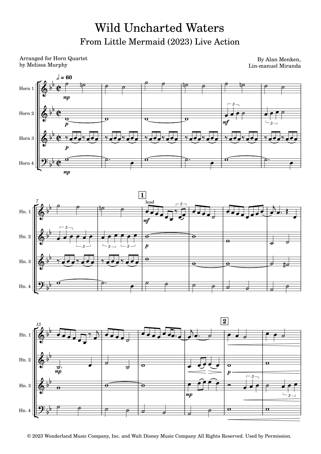 Wild Uncharted Waters (arr. Melissa Murphy)