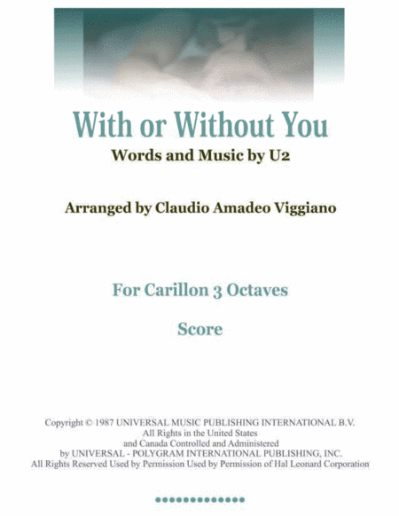 With Or Without You (arr. Claudio Amadeo Viggiano)