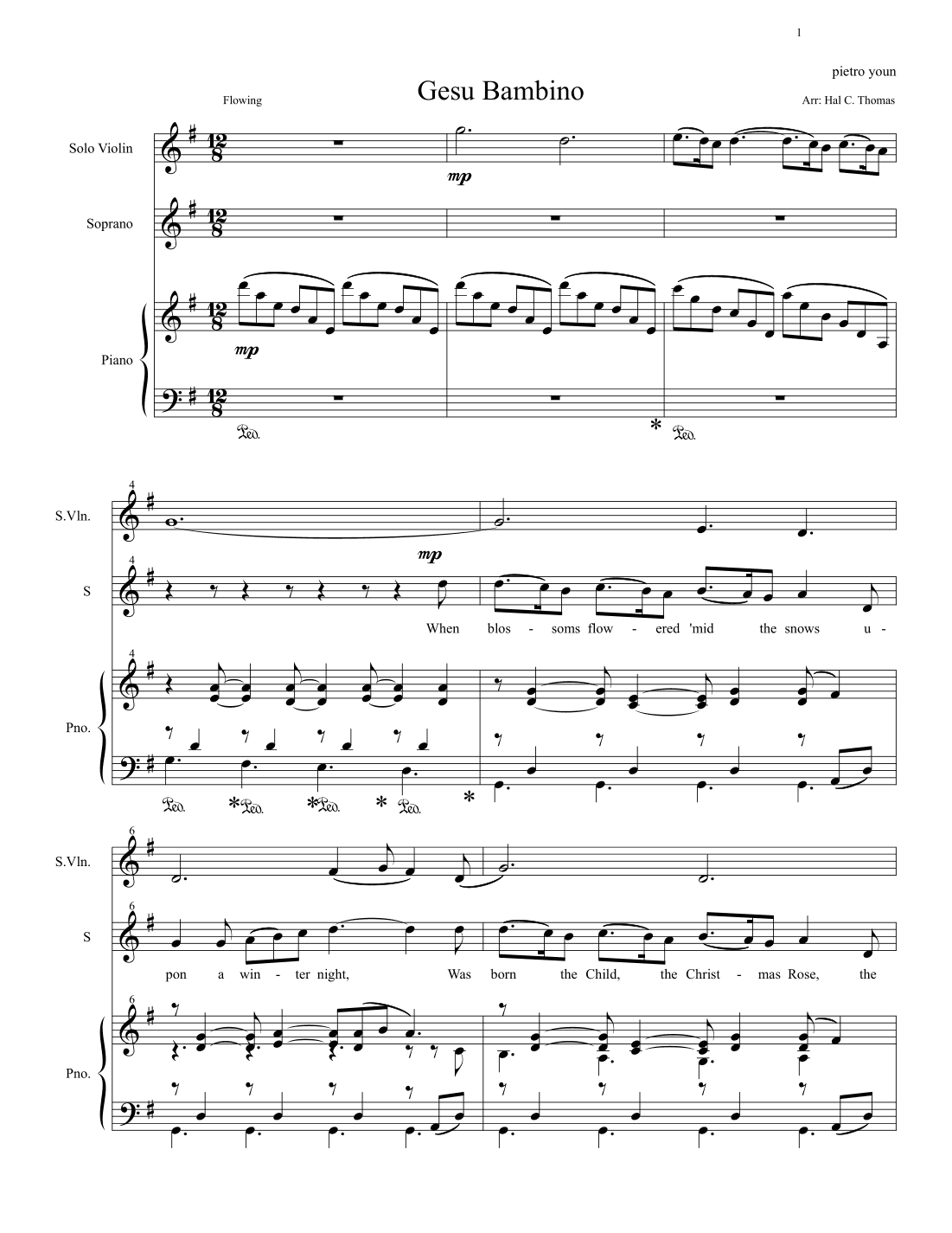Gesu Bambino (arr. HAL C THOMAS)