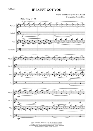 If I Ain't Got You (arr. BLC3Music Services LLC)