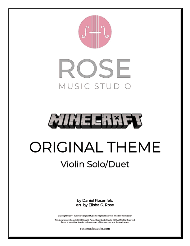 Minecraft (arr. Elisha G. Rose - Rose Music Studio)