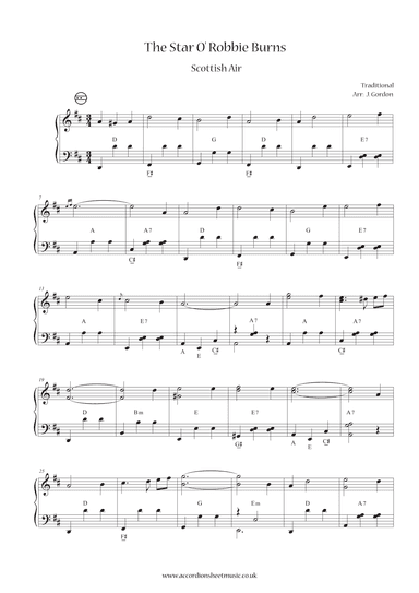 The Star O' Robbie Burns (arr. Julia Gordon)