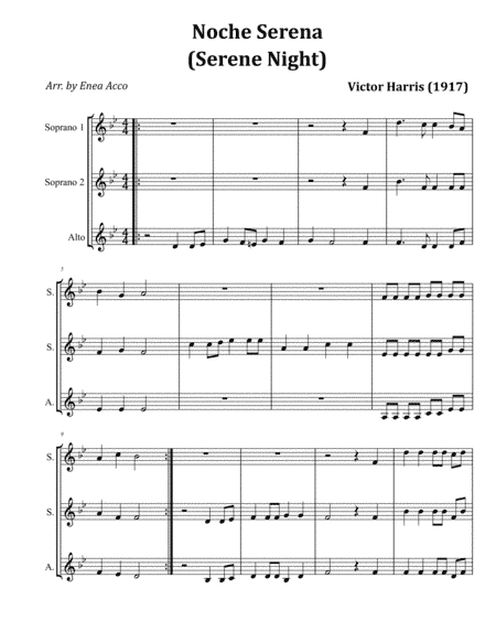 Noche Serena (Serene Night) (arr. Enea Acco)