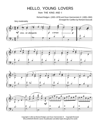 Hello, Young Lovers (arr. Richard Giszczak)