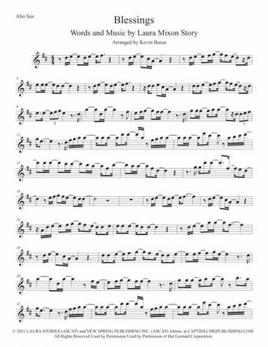 Blessings (arr. Kevin Busse)