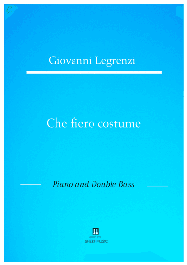 Legrenzi - Che fiero costume (Piano and Double Bass) (arr. ANDRE LAITANO)