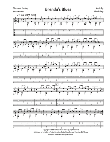 Brenda's Blues (arr. Bruce Muckala)