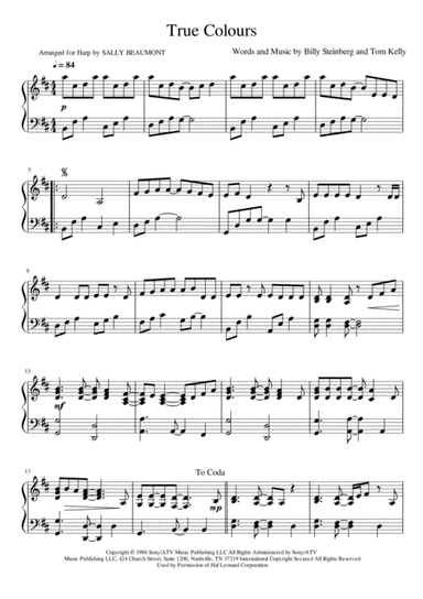 True Colors (arr. Sally Beaumont)