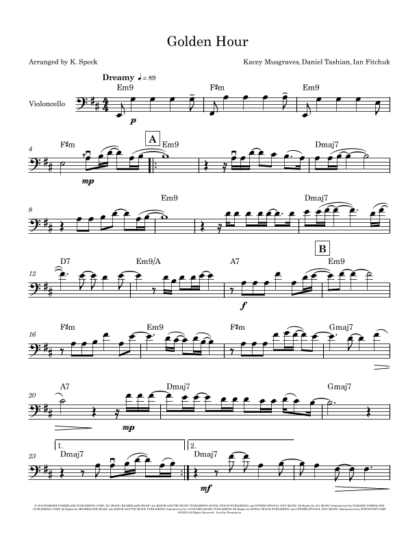 Golden Hour (arr. K. Speck)