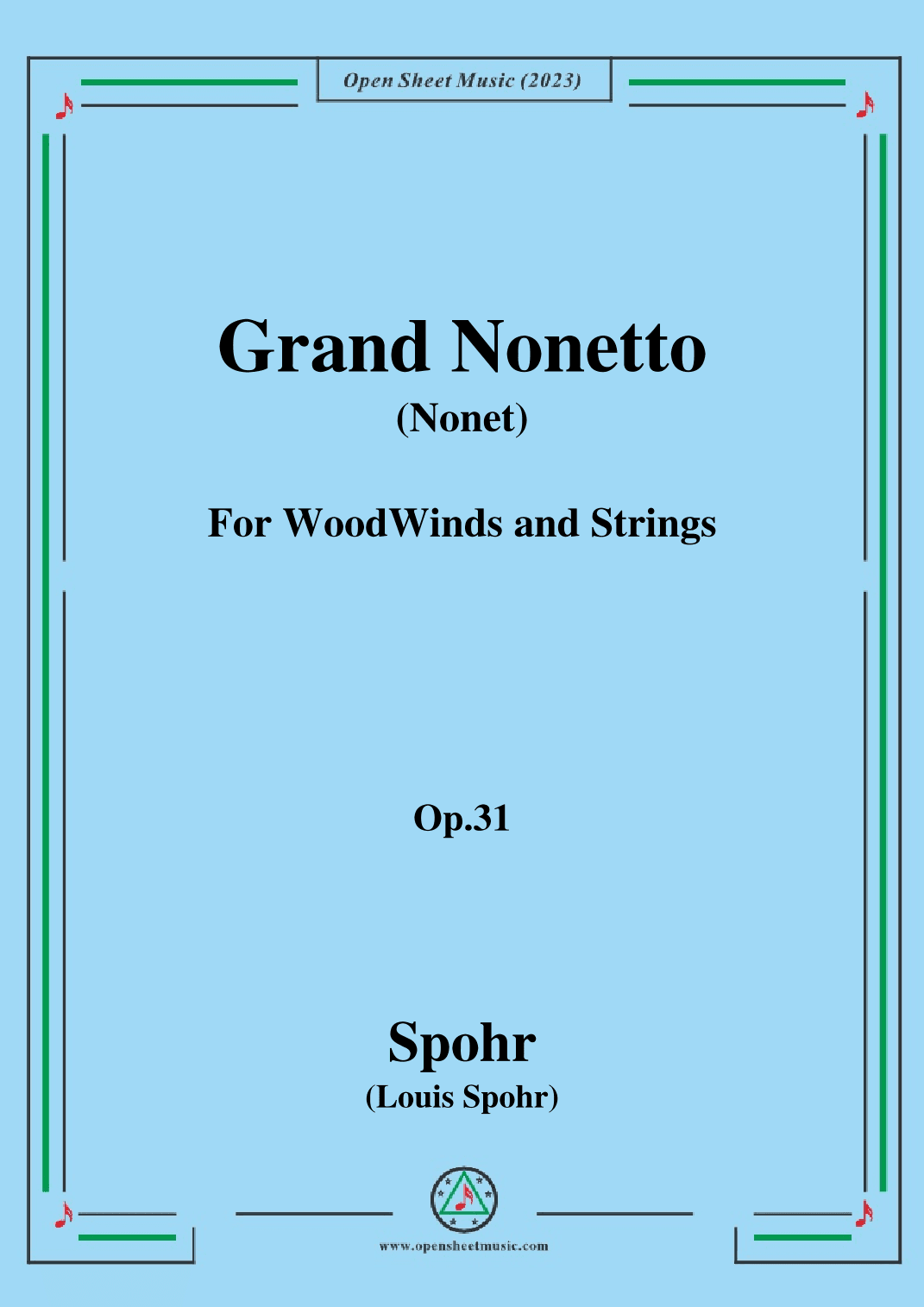 Spohr-Grand Nonetto(Nonet),Op.31 (arr. OSM Press)