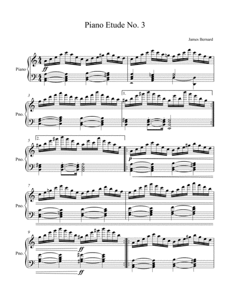 Piano Etude No. 3 in A Minor, Op. 23