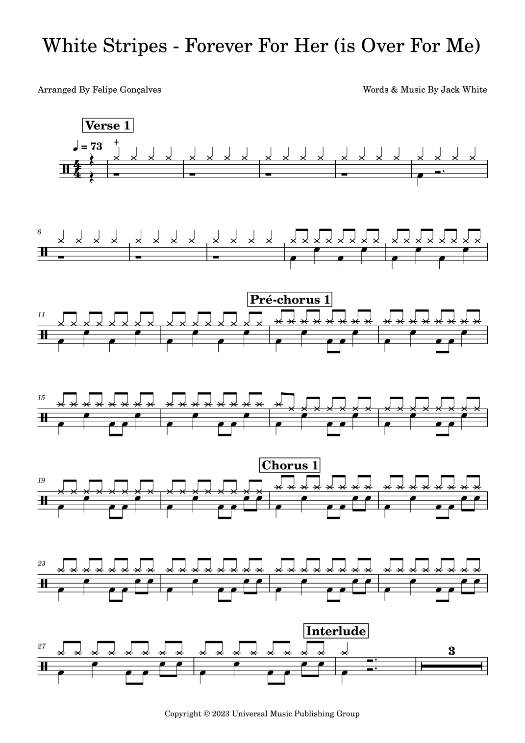 Forever For Her (is Over For Me) (arr. Felipe Gonçalves)