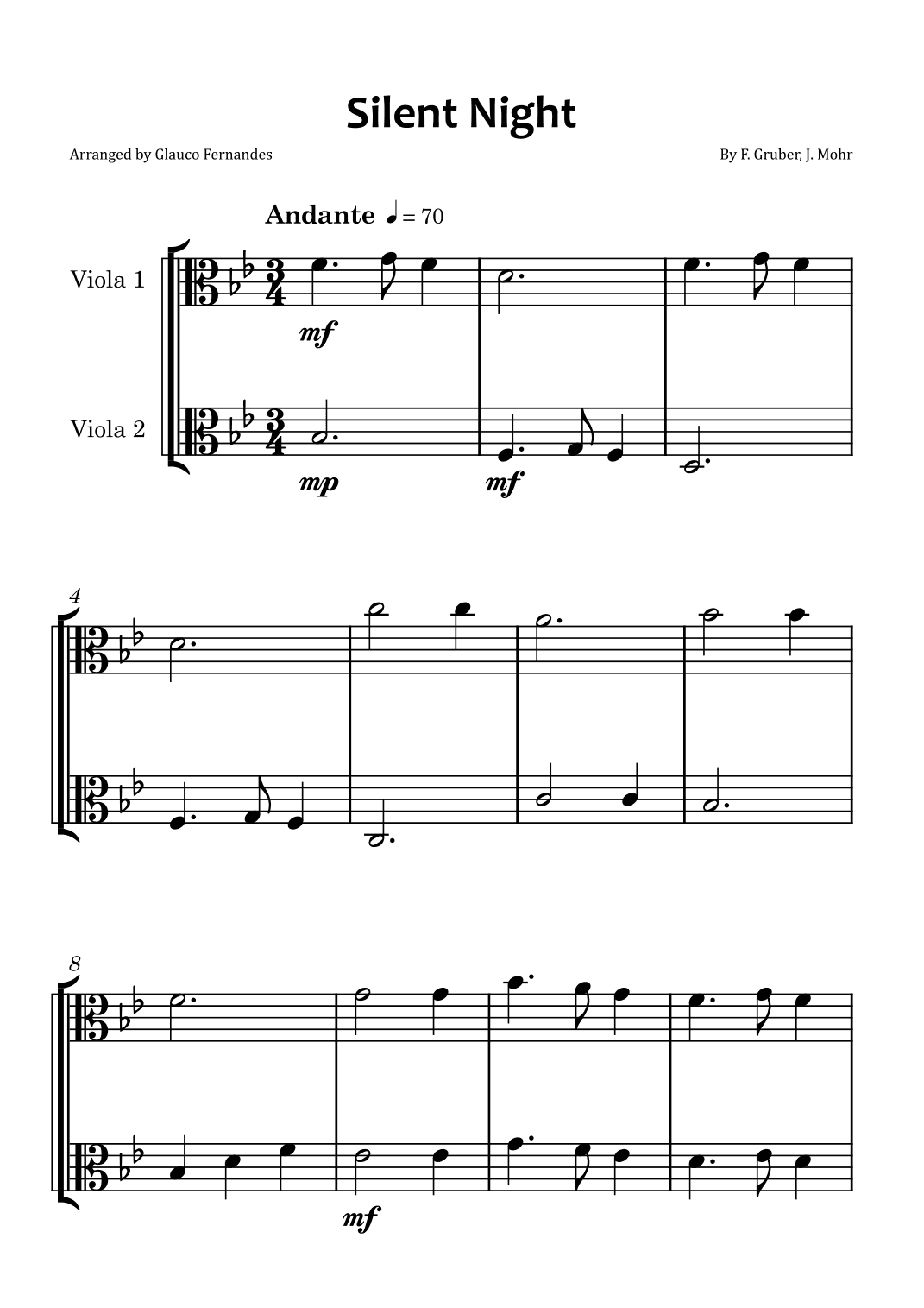 Silent Night (arr. Glauco Fernandes)