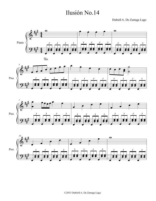 Illusions For Piano No.14