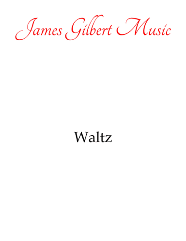 Waltz in Bb major (arr. James Gilbert Music)