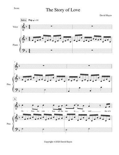 The Story of Love, a David Hayes Wedding Song