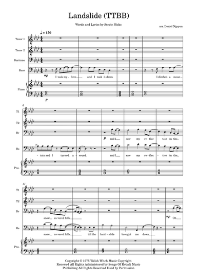 Landslide (arr. Daniel Nguyen)