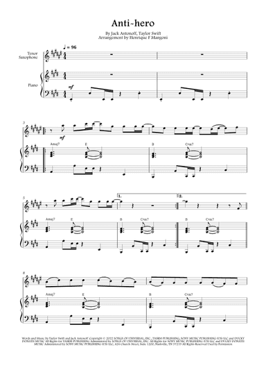 Anti-hero (arr. Henrique F Mangoni)