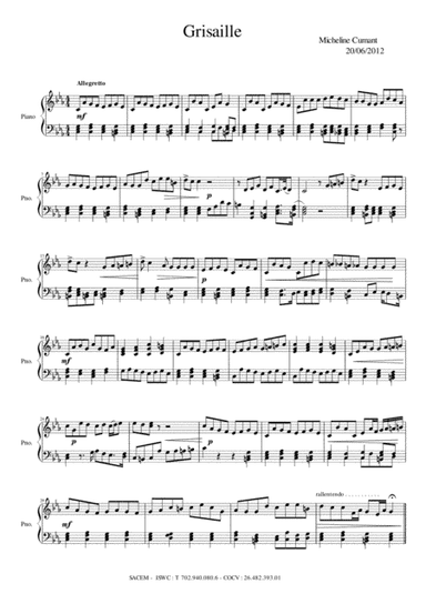 Cumant Micheline - Grisaille