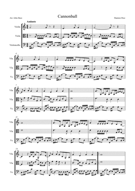 Cannonball (arr. Music & Strings)