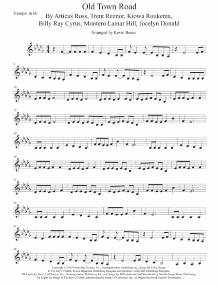 Old Town Road (remix) (arr. Kevin Busse)