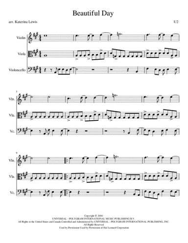Beautiful Day (arr. Katerina Anne Lewis)