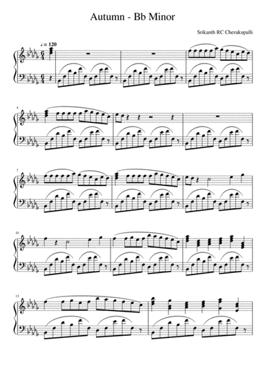 Autumn - Bb Minor | Grandstaff
