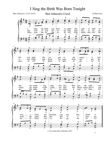 I Sing the Birth Was Born Tonight