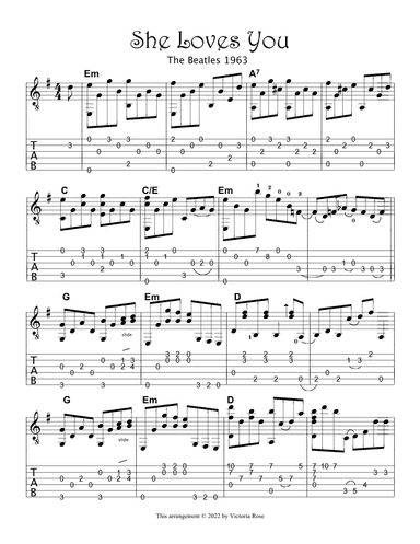 She Loves You (arr. Victoria Rose)