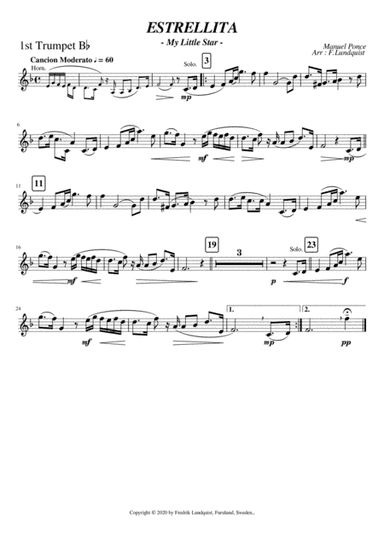 Estrellita (arr. Fredrik Lundquist)