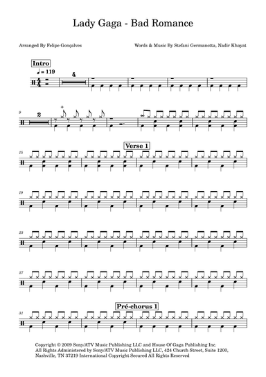 Bad Romance (arr. Felipe Gonçalves)