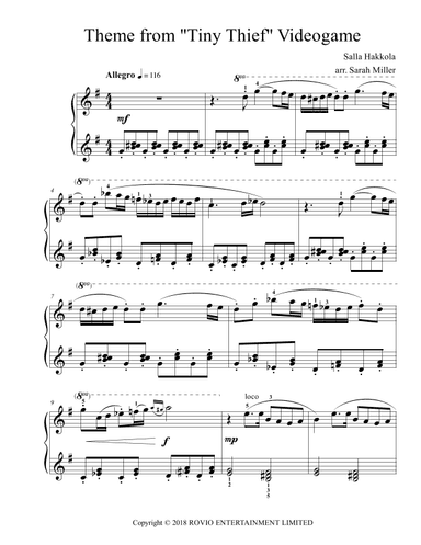 Tiny Thief Theme (arr. Sarah E. Miller)