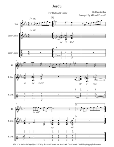 Jordu (arr. Milorad Petrović)