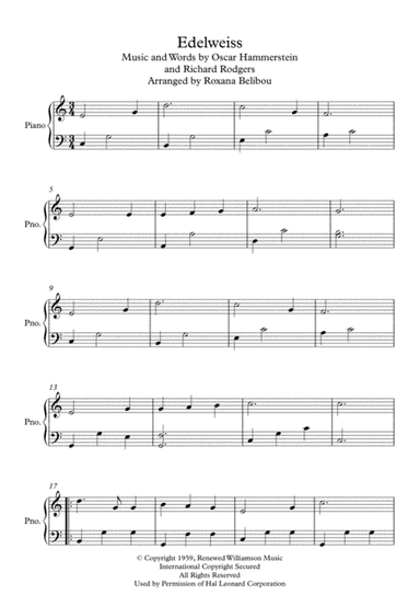 Edelweiss (arr. Roxana Belibou)