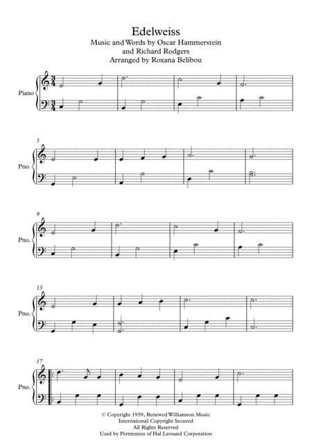 Edelweiss (arr. Roxana Belibou)