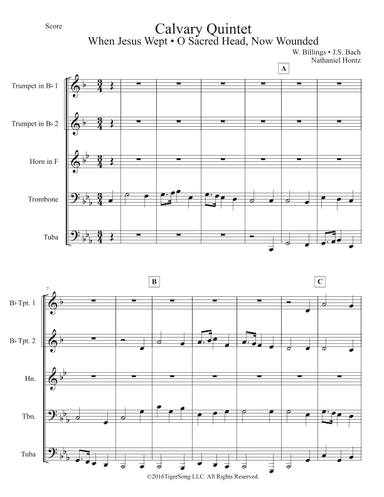 Calvary Quintet (arr. Nathaniel Hontz)