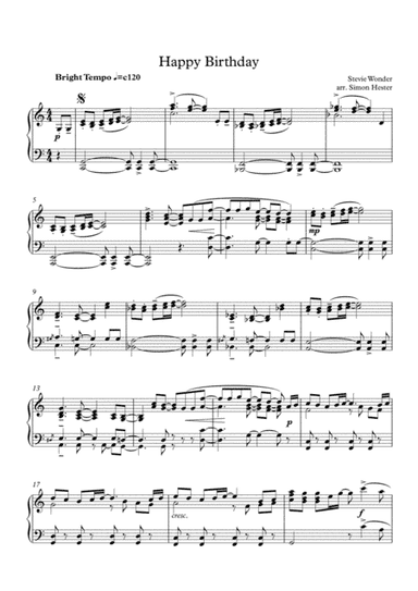 Happy Birthday (arr. Simon Hester)