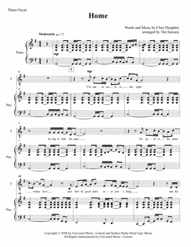 Home (arr. Tim Sarsany)