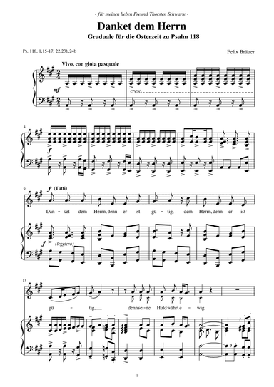 "Danket dem Herrn" (Graduale, Psalm 118)