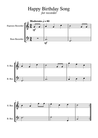 Happy Birthday Song (arr. Golden Skull Editions)