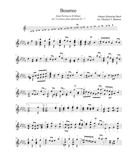 Bourree (arr. Michael T. Blanton)