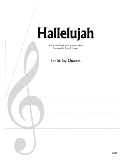 Hallelujah (arr. Joseph Hasper)