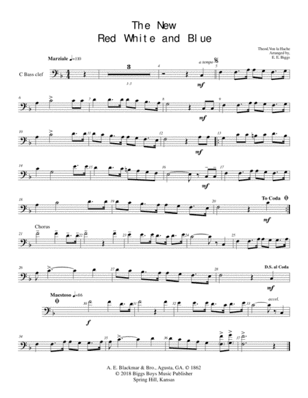The New Red, White and Blue (arr. E. E. Biggs)