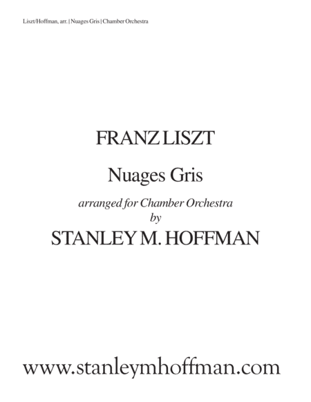 Nuages Gris (arr. Stanley M. Hoffman)