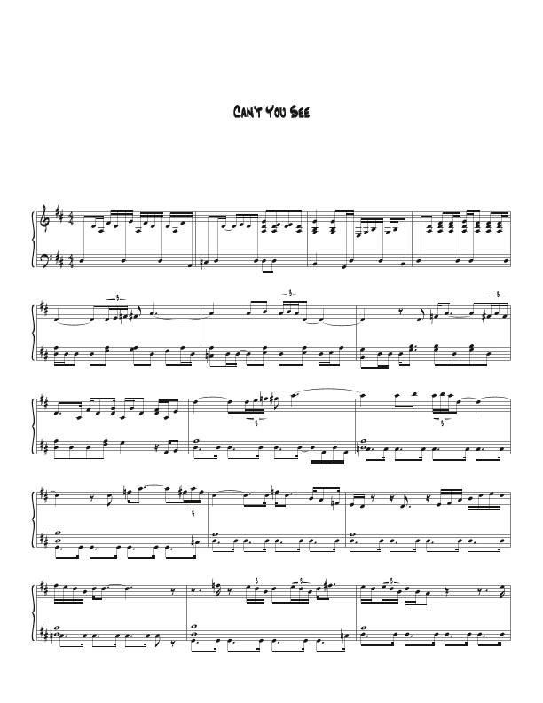 Can't You See (arr. Biegler)