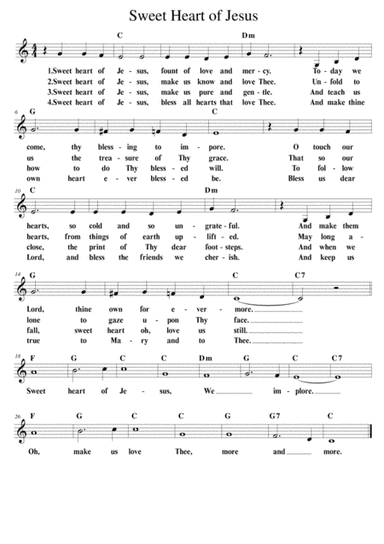 Sweet Heart of Jesus (arr. Bonnie Wong)