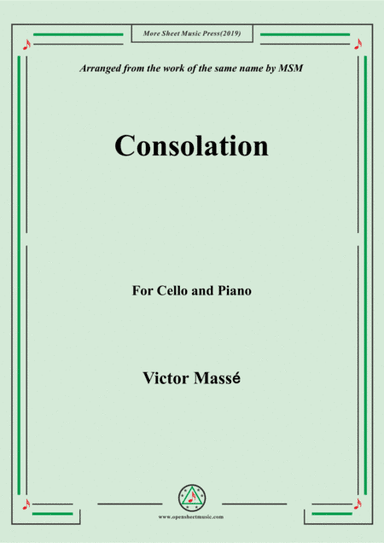 Masse-Consolation, for Cello and Piano (arr. MSM)