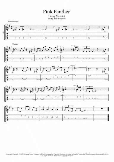 The Pink Panther (arr. Roni Seppänen)