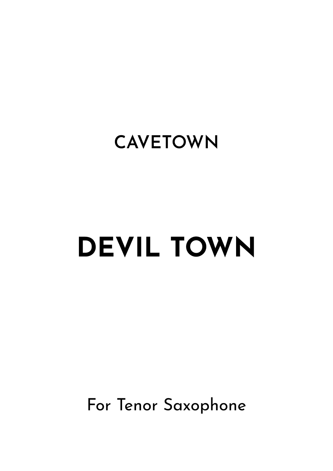 Devil Town (arr. Jireh J.)
